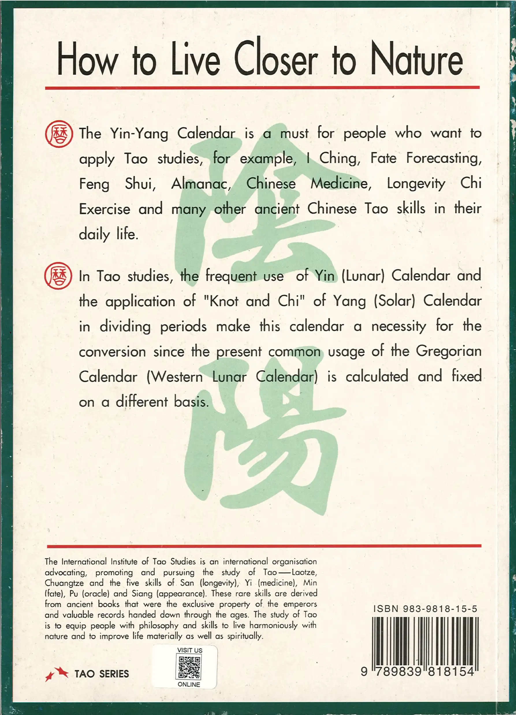 Vol III: Yi Yang Conversion Calendar